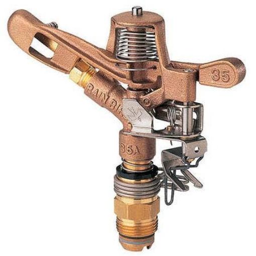 Picture of 35ADJTNTB – ¾” Inlet Brass Impact Sprinkler