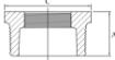 AAP Galvanised Malleable Hexagon Bush-6396