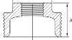 AAP Galvanised Malleable Hexagon Bush-6398