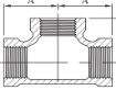 AAP Galvanised Malleable Equal Tee-6474