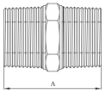 AAP Galvanised Malleable Hexagon Nipple-6476