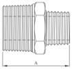 AAP Galvanised Malleable Hexagon Reducing Nipple-6478