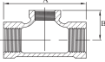 AAP Galvanised Malleable Reducing Tee-6483