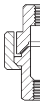 AAP Galvanised Malleable Steel to Brass Female-Female Union-6496
