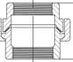 AAP Galvanised Malleable Steel to Brass Female-Female Union-6498