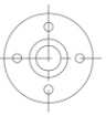 AAP Galvanised Malleable Flange BS10 Drilled Table “D”-6510