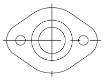 AAP Galvanised Malleable Flange Oval-6513