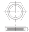 AAP Galvanised Malleable Backnut-6516