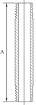 AAP Galvanised Medium Pipe Pieces PE (BS 1387-85) Both Ends BSP Taper-6518