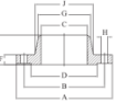 AAP Industries ANSI C150 Weld Neck Flange (STD WT)-2