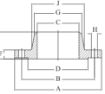 AAP Industries ANSI C150 XS Weld Neck Flange-2
