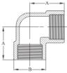AAP Industries High Pressure 3000lb Threaded 90 degree Elbow-3