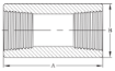 AAP Industries High Pressure 3000lb Threaded Coupling-3