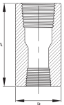 AAP Industries High Pressure 3000lb Threaded Reducing Coupling-2