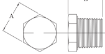 AAP Industries High Pressure 3000lb Hexagon Plug-3