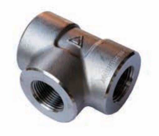 AAP Industries High Pressure 3000lb Threaded Equal Tee 316/316L-1