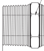 AAP Industries High Pressure 3000lb Cross Over Nipple (BSP, NPT) 316/316L-3