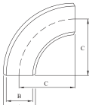 AAP Industries Buttweld Long Radius Elbow 90 Degree (X-Stg)-2