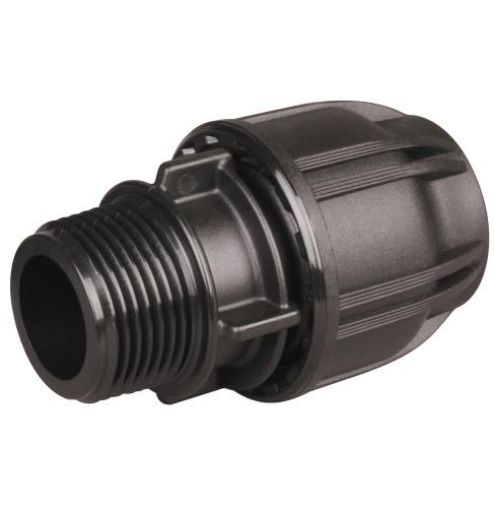 Hansen Male Straight Coupling Metric Compression Fittings-1