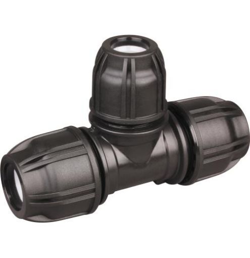 Hansen Reducing Tee Connector Metric Compression Fittings-1