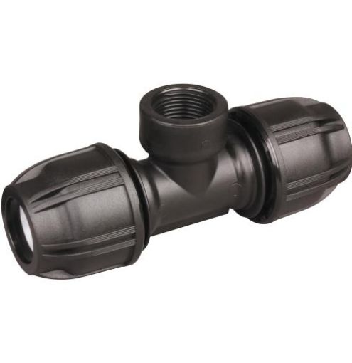 Hansen Female Threaded Tee Connector Metric Compression Fittings-1