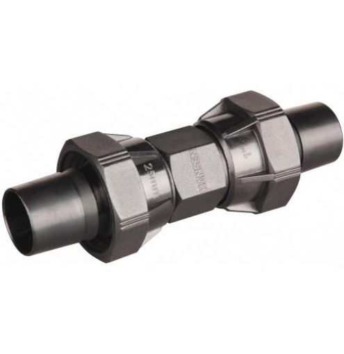 Hansen Straight Coupling Barbed LD Poly Pipe Fittings-1