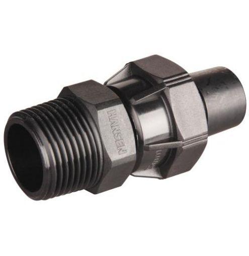 Hansen Male Straight Coupling Barbed LD Poly Pipe Fittings-1