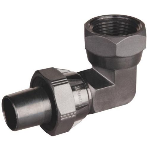 Hansen Female Bend Barbed LD Poly Pipe Fittings-1