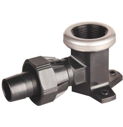 Hansen Bracket Elbow Barbed LD Poly Pipe Fittings-1