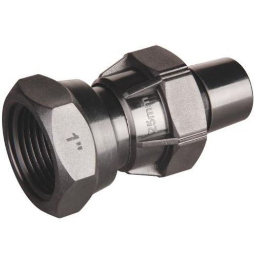 Hansen 40mm Female Straight Coupling NPT Barbed LD Poly Pipe Fittings-1